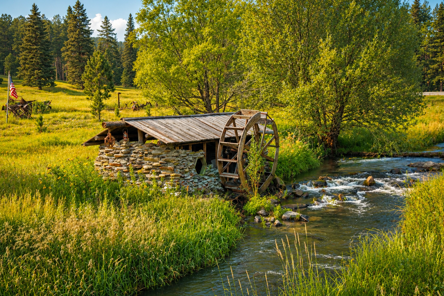 Historic waterwheel